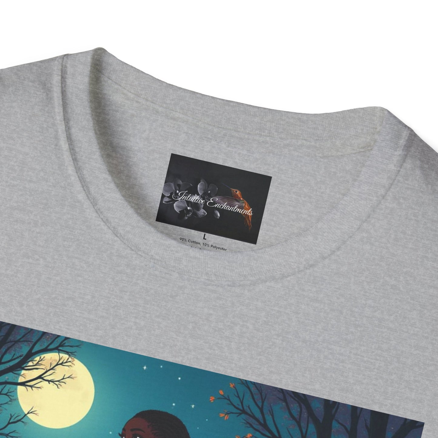 Moonlit Silhouette Unisex T-Shirt, Softstyle Tee for Nature Lovers, Perfect for Gifts and Everyday Wear