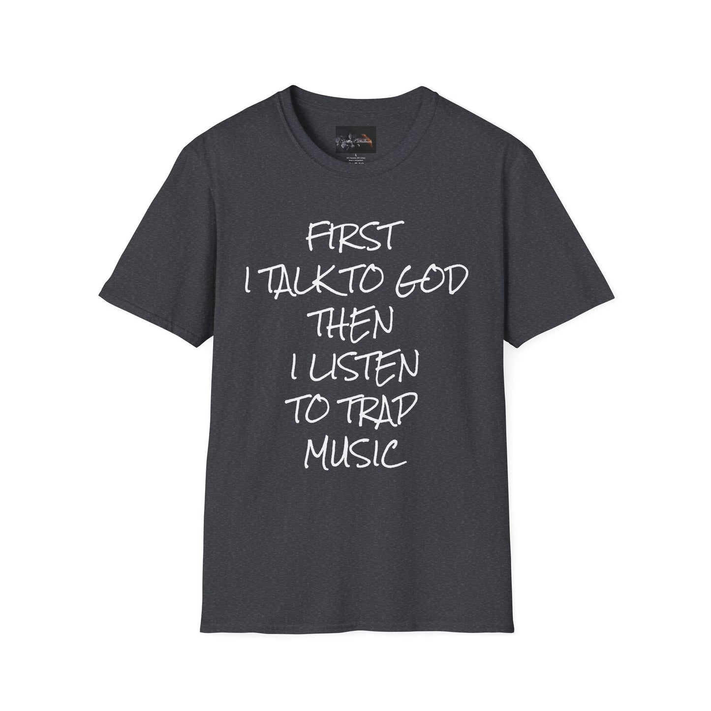 Trap Music & Faith TShirt, Cool Casual Wear, Unique Gift for Music Lovers, Spirituality Apparel, Graphic Tee for Celebrations