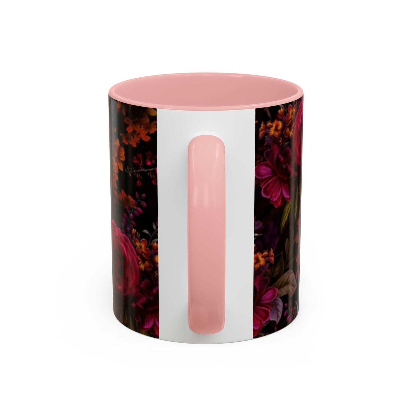 Gothic Floral Accent Coffee Mug - Perfect for Coffee Lovers, Gift for Birthdays, Drama Queen Decor, Unique Art Mug