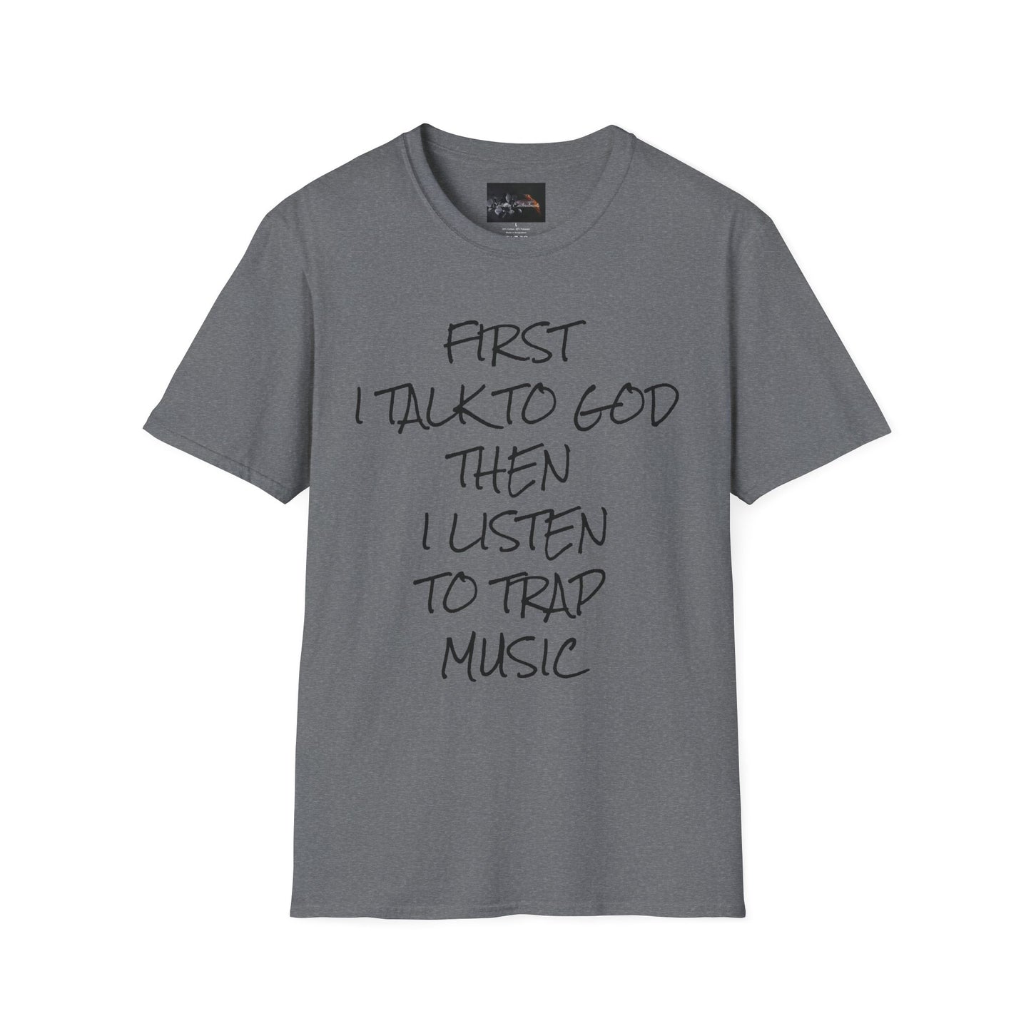 Trap Music & Faith TShirt, Cool Casual Wear, Unique Gift for Music Lovers, Spirituality Apparel, Graphic Tee for Celebrations