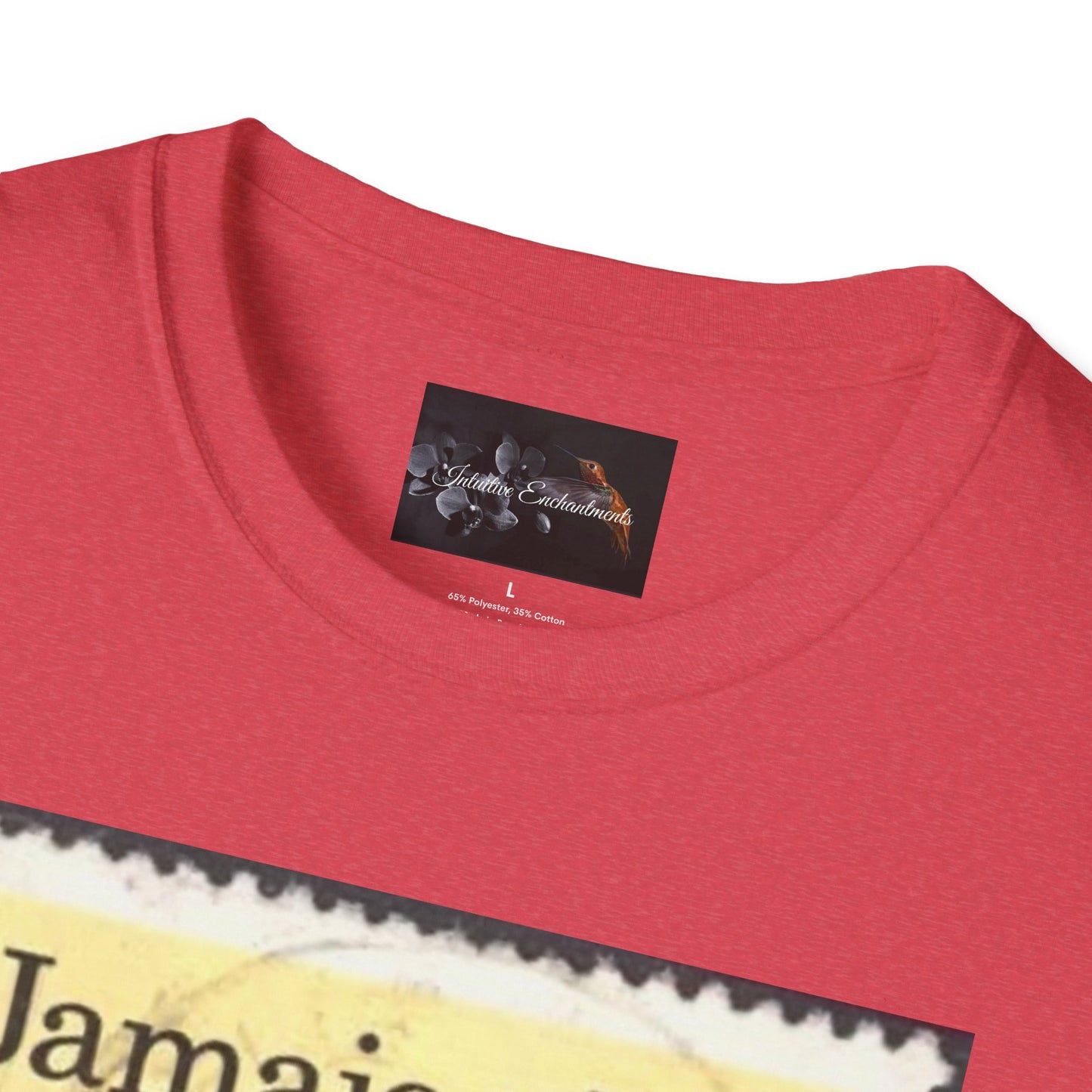 Vintage Jamaica Stamp Tee, Softstyle T-Shirt, Unisex Graphic Tee, Bohemian Style Shirt, Travel Lovers Apparel, Cool Gift Idea
