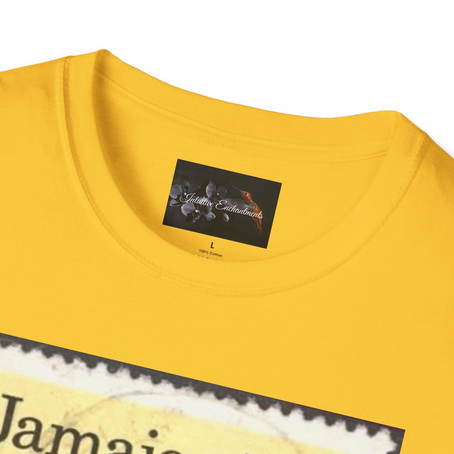 Vintage Jamaica Stamp Tee, Softstyle T-Shirt, Unisex Graphic Tee, Bohemian Style Shirt, Travel Lovers Apparel, Cool Gift Idea