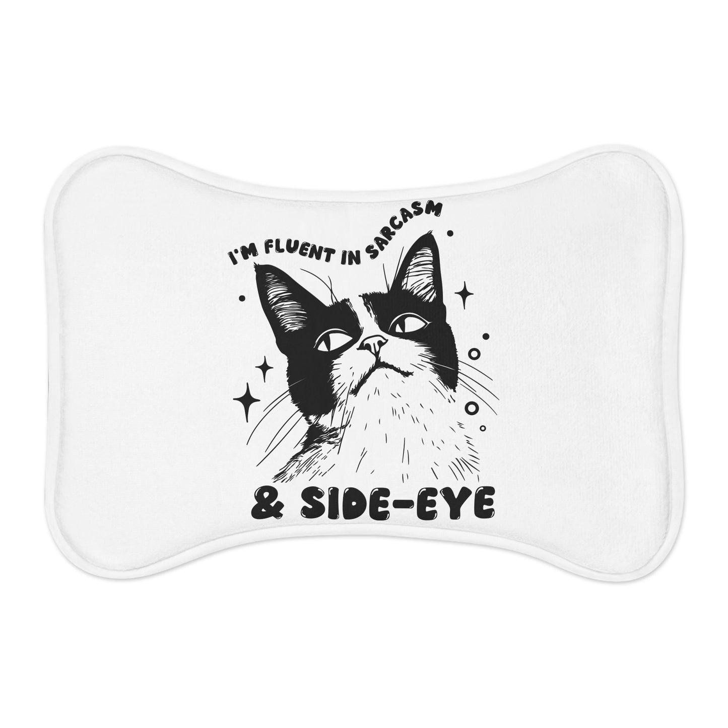 Whimsical Pet Feeding Mat, Funny Cat Mat, Sarcastic Dog Bowl Mat, Cute Pet Decor, Animal Lover Gift, Home Kitchen Essentials