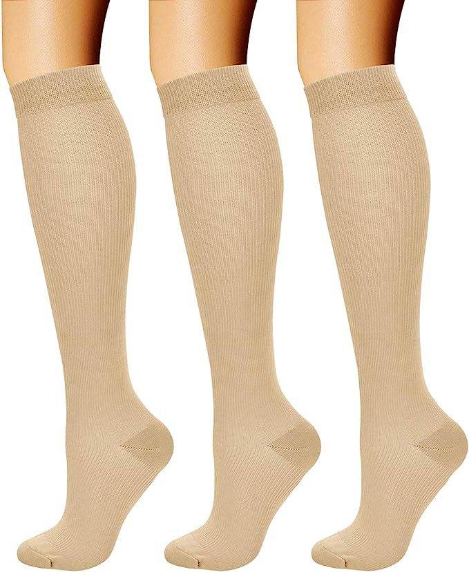 Sports pressure socks long tube socks calf socks compression socks skipping rope elastic cycling socks - IntuitiveEncBoutique
