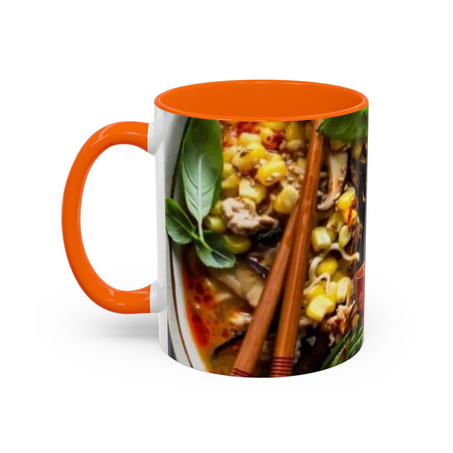 Cute Cat Noodle Coffee Mug, Funny Cat Mug, Kitchen Decor, Cat Lover Gift, Ramen Themed Cup, Animal Lover Coffee Cup, Gift for Cat Owners