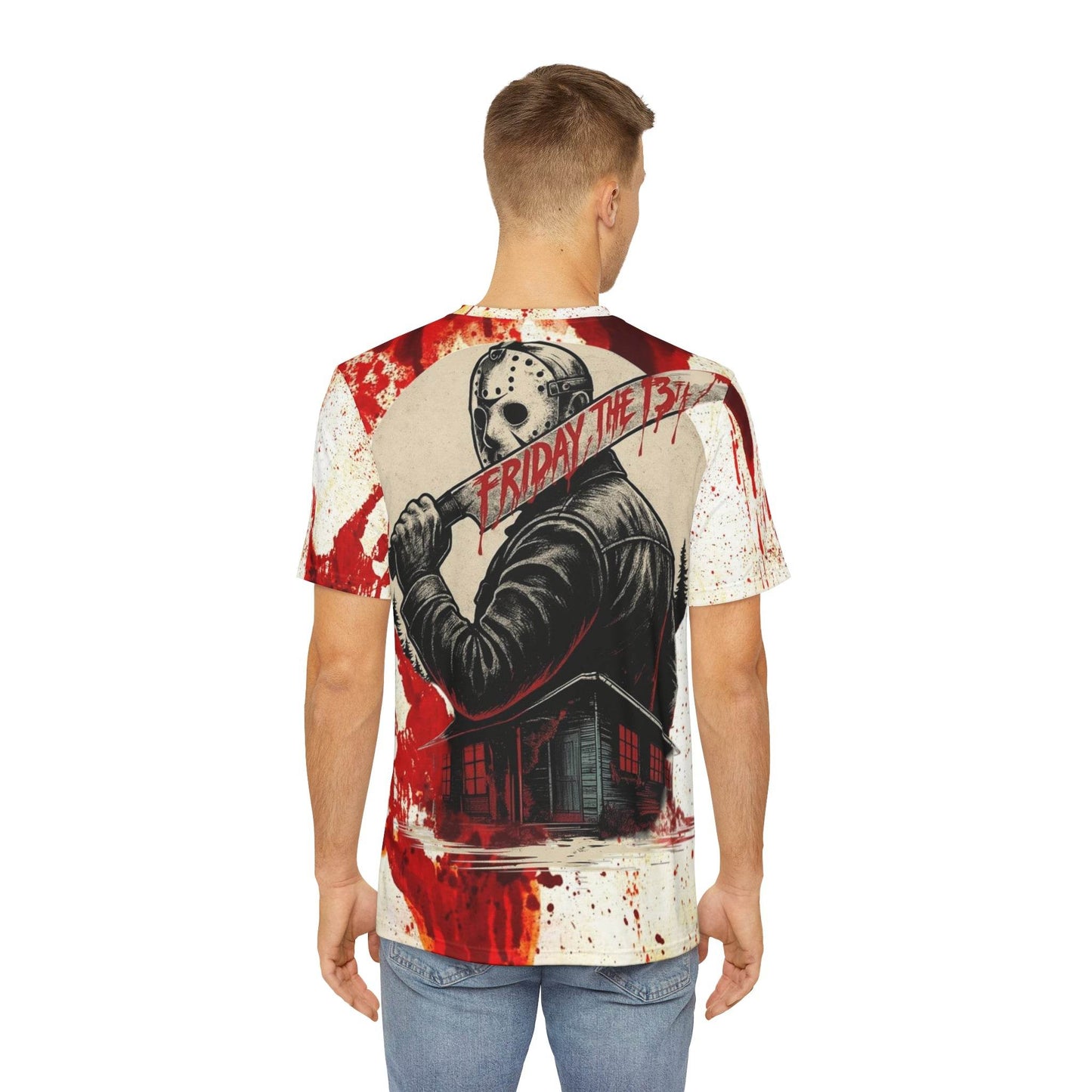 Horror Graphic Tee for Fans of Friday the 13th, Unique Halloween Shirt, Gifts for Horror Lovers, Statement T-Shirt, Graphic Novelty Tee - IntuitiveEncBoutique
