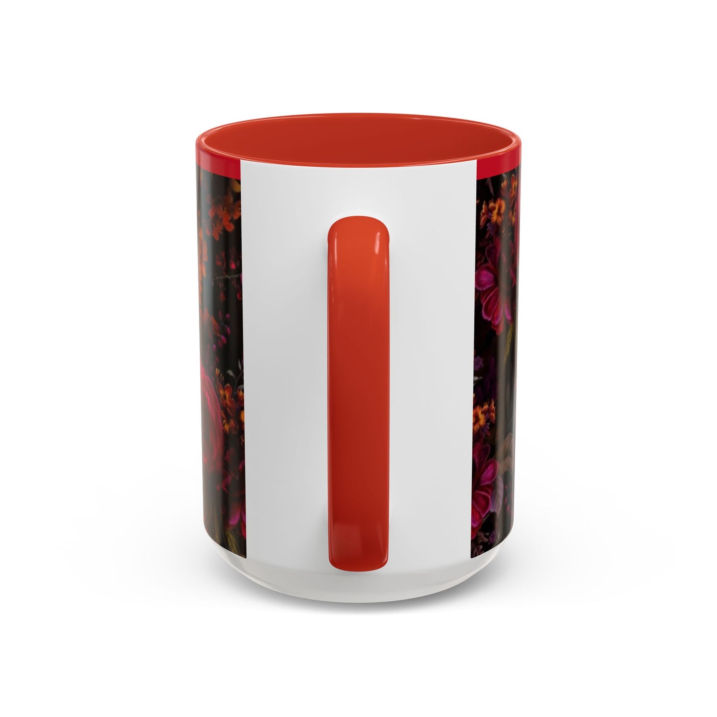 Gothic Floral Accent Coffee Mug - Perfect for Coffee Lovers, Gift for Birthdays, Drama Queen Decor, Unique Art Mug