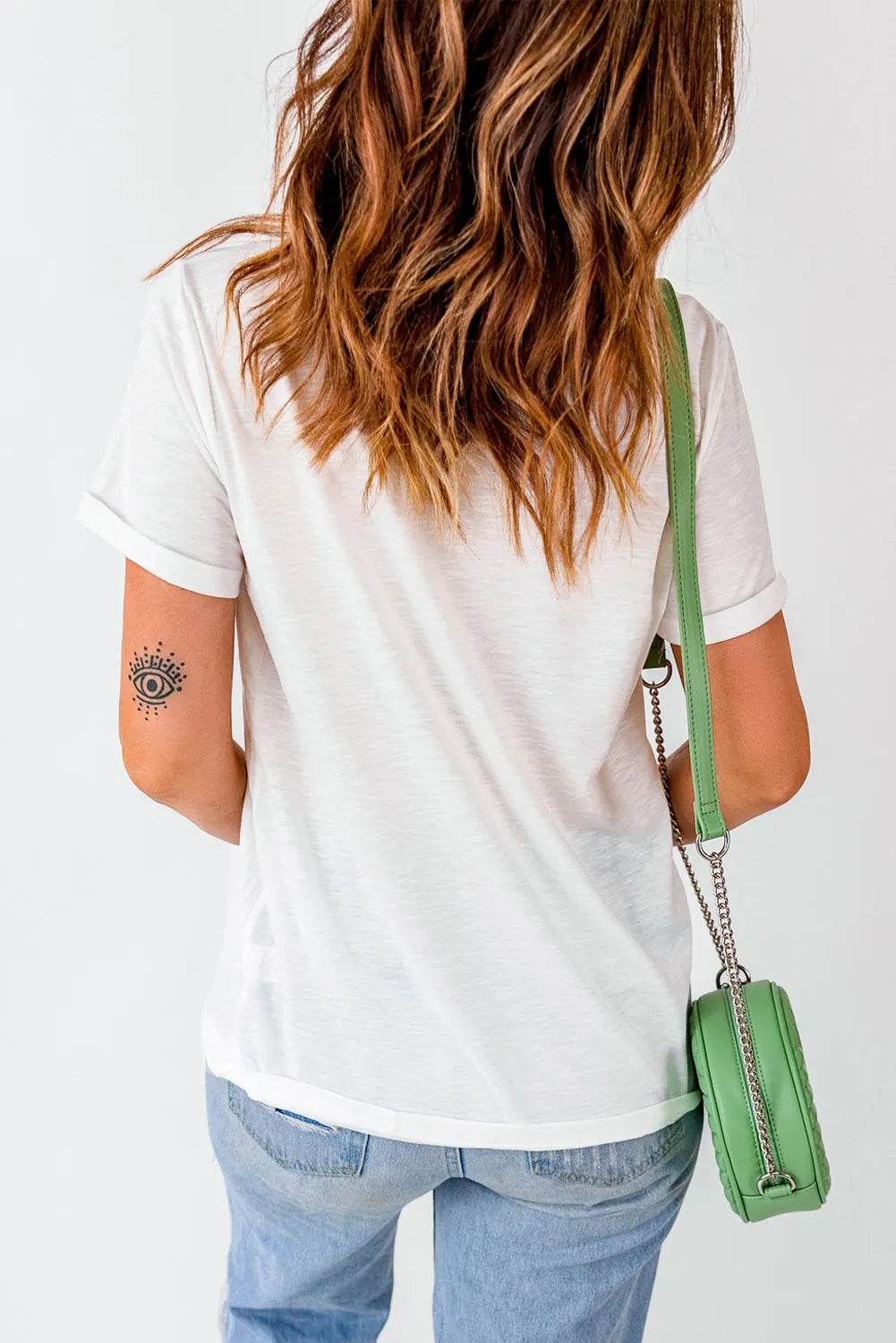 Full Size Ghost Round Neck Short Sleeve T-Shirt - IntuitiveEncBoutique