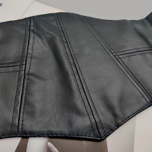 Plus Size Soft Leather Wide Y2K Black Elastic Corset Belt Female Stretch Cummerbunds Designer Belts For Women High Quality - IntuitiveEncBoutique