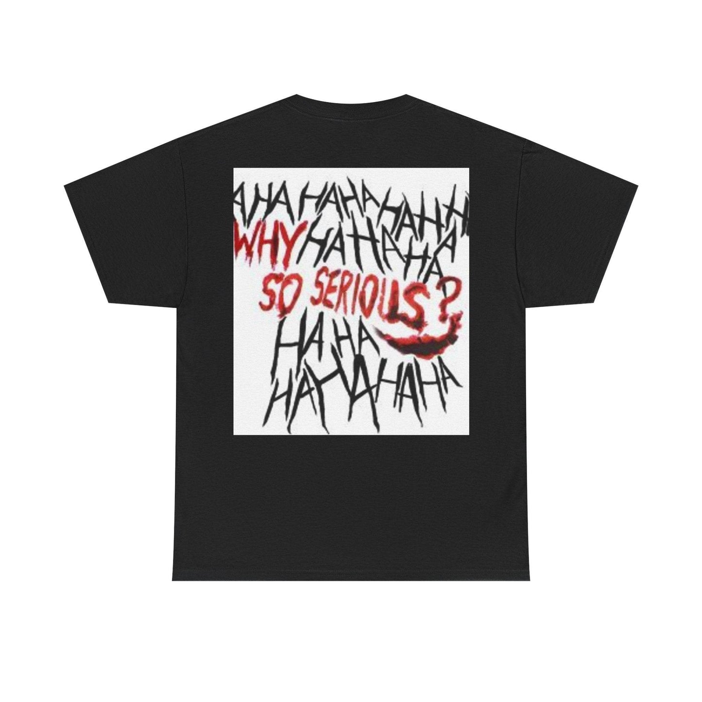 Unisex Heavy Cotton Tee - Joker Inspired Graphic Tee, Casual Wear, Perfect for Halloween, Movie Fans, Gift Idea, Streetwear - IntuitiveEncBoutique