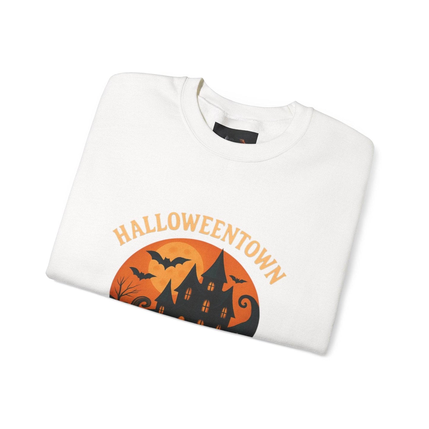 Halloween Town Crewneck Sweatshirt, Cozy Sweatshirt for Fall, Unisex Halloween Apparel, Spooky Season Gift, Halloween University Sweatshirt - IntuitiveEncBoutique