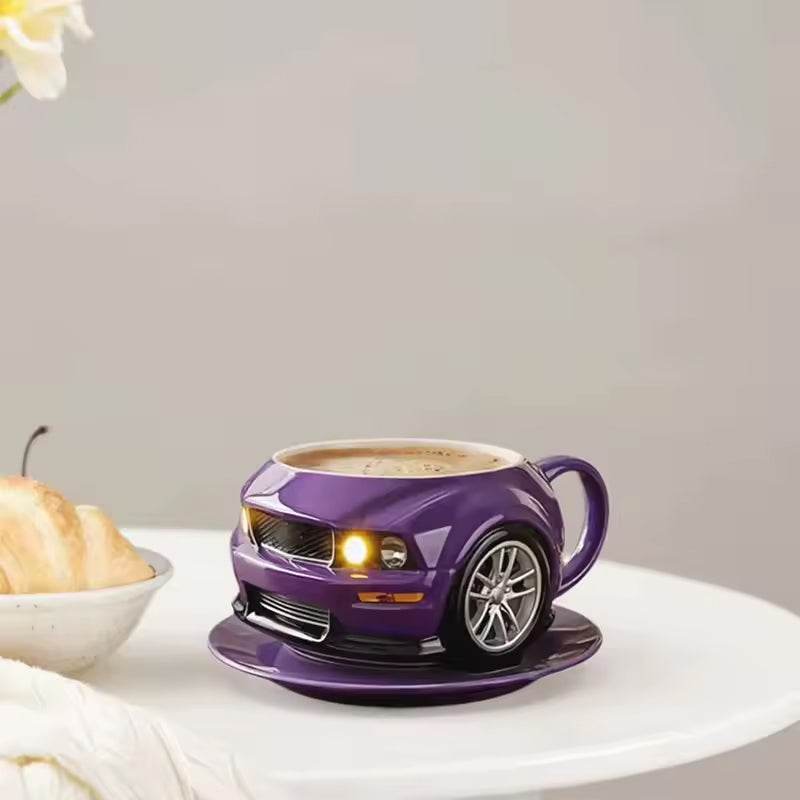 Car-Shaped Stainless Steel Coffee Mug – Handmade, Durable, Novelty Office Cup, Ideal Gift for Car Fans - IntuitiveEncBoutique