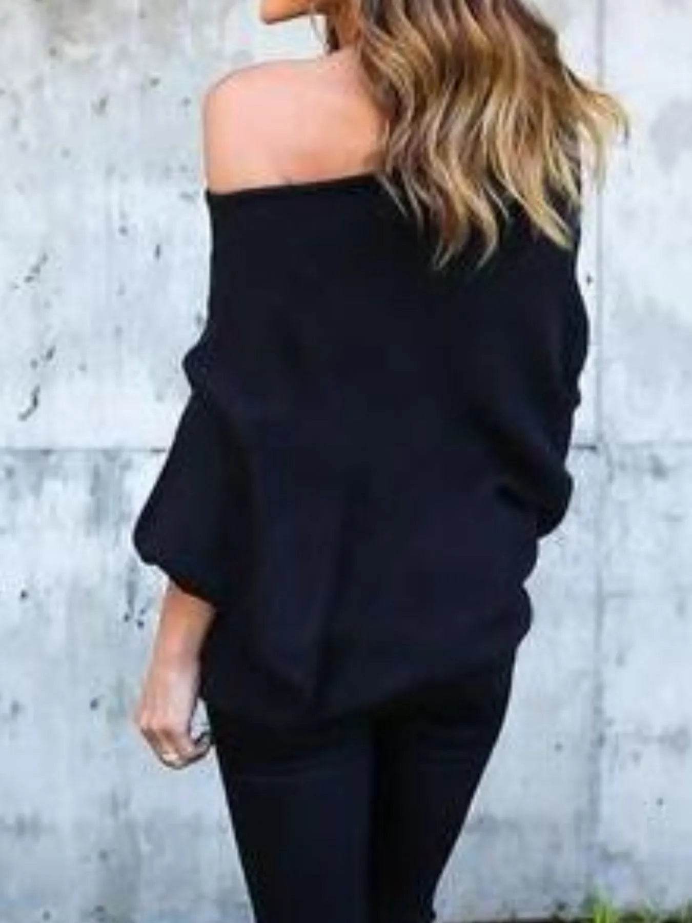 Full Size Single Shoulder Ribbed Knit Top Plus Size - IntuitiveEncBoutique