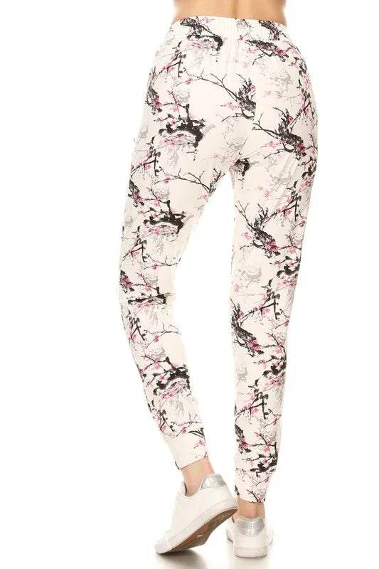 Leggings Depot Full Size Buttery Soft Printed Joggers with Drawstring Plus Size - IntuitiveEncBoutique