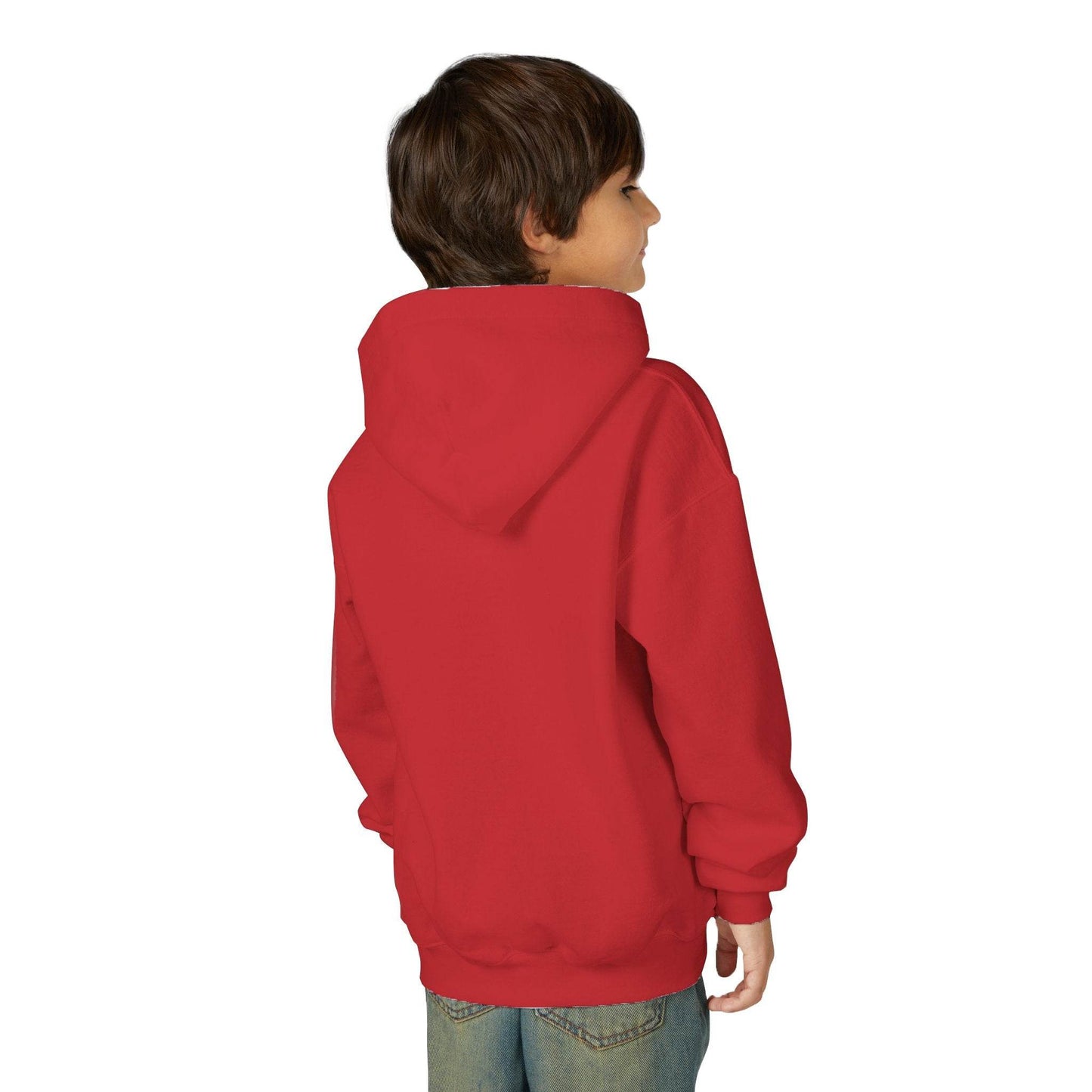 Youth Ghostly Glam Hoodie, Cute Ghost Design Sweatshirt, Halloween Apparel, Halloween Costume, Kids Hooded Sweatshirt - IntuitiveEncBoutique