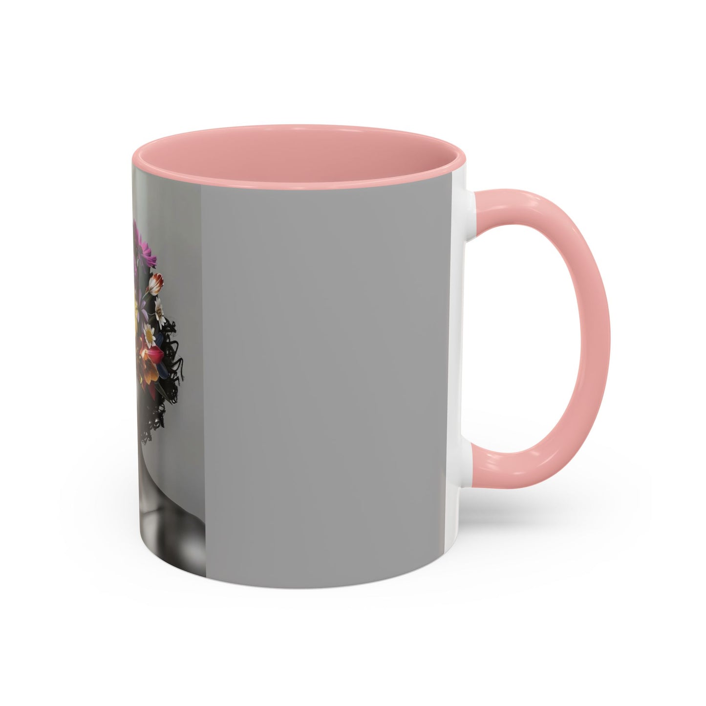 Floral Black Beauty Coffee Mug | Inspirational Drinkware for Coffee Lovers, Unique Gift for Her, Home Decor, Flower Lover's Mug