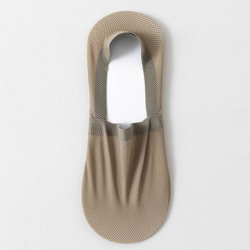 thin breathable mesh boat socks short socks shallow mouth ice silk invisible socks  - IntuitiveEncBoutique