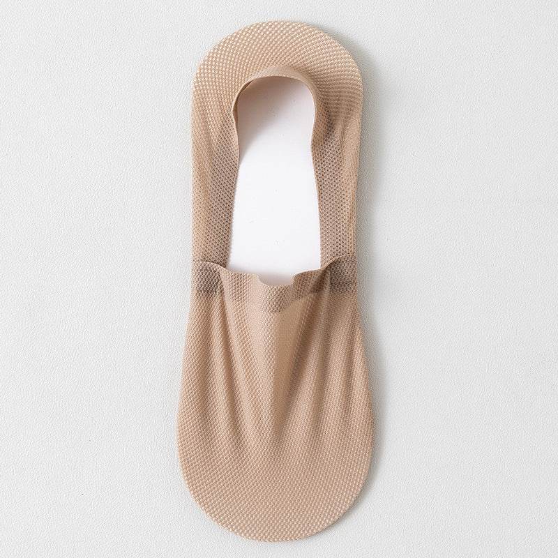 thin breathable mesh boat socks short socks shallow mouth ice silk invisible socks  - IntuitiveEncBoutique