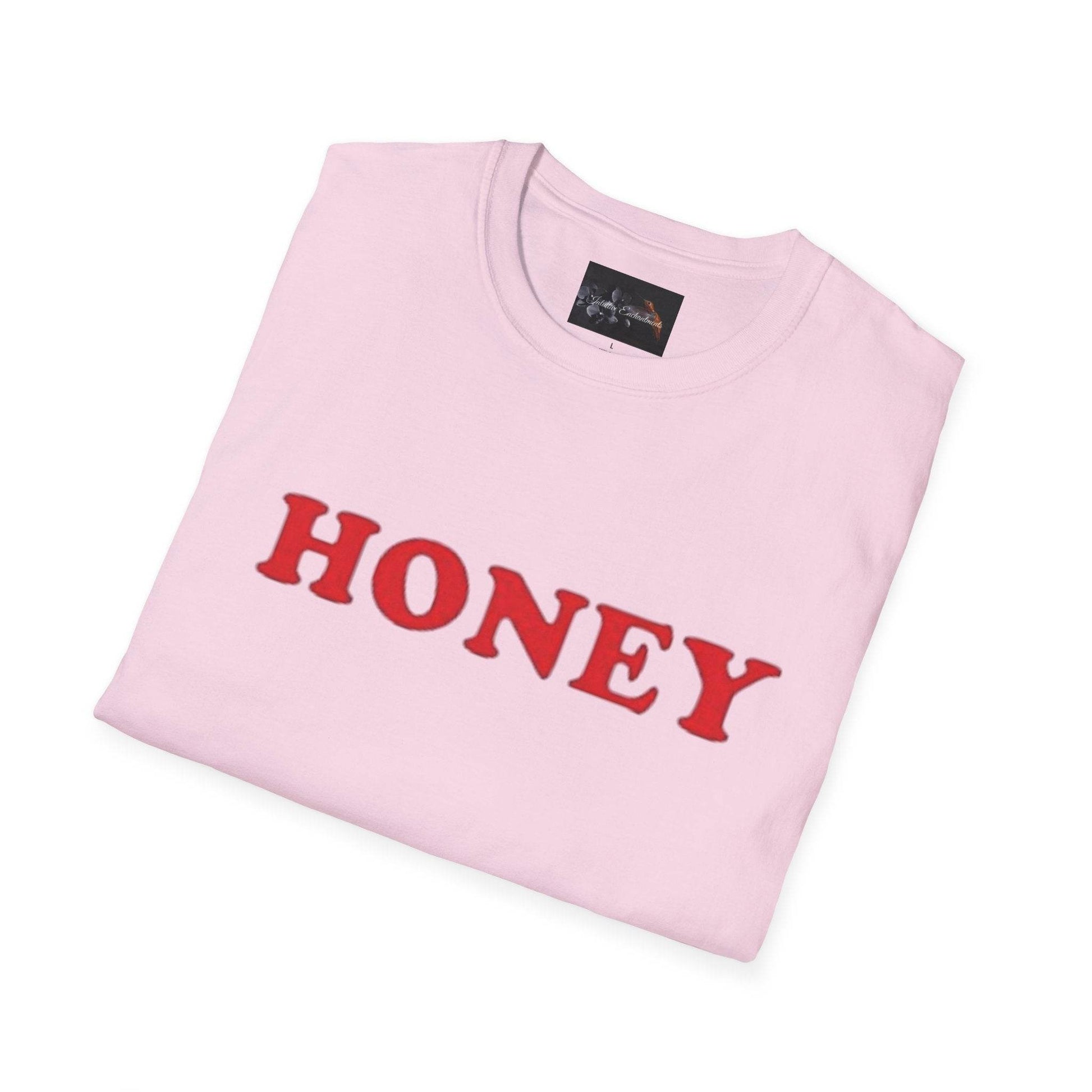 Honey Unisex Softstyle T-Shirt | Cute Gift, Casual Wear, Everyday Comfort, Spring Style, Sweet Gift for Her - IntuitiveEncBoutique