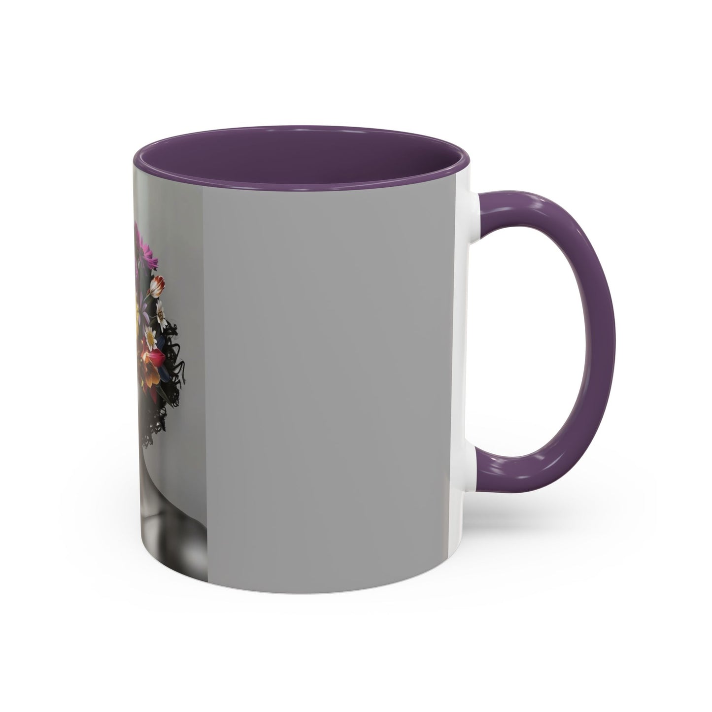 Floral Black Beauty Coffee Mug | Inspirational Drinkware for Coffee Lovers, Unique Gift for Her, Home Decor, Flower Lover's Mug