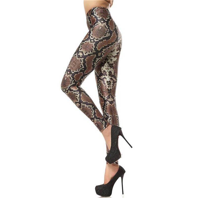 Snakeskin Women Leggings Women Pants - IntuitiveEncBoutique
