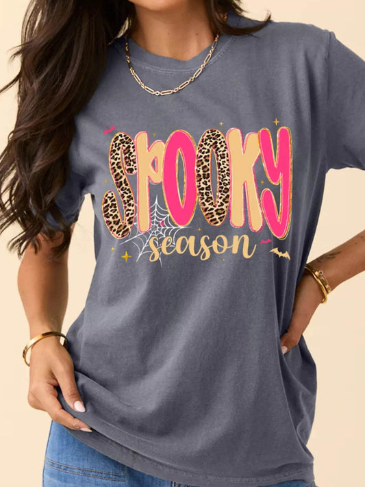 Full Size Spooky Season Halloween Graphic T-Shirt Plus Size - IntuitiveEncBoutique