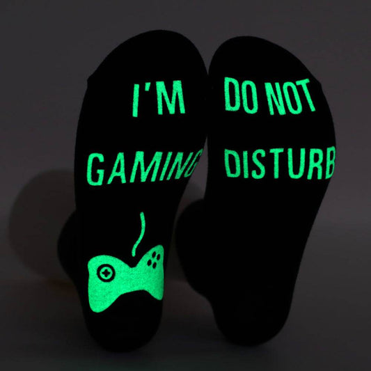 DO NOT DISTURB Short Socks Glue Letter Printing Socks Men's Mid-Tube Game Socks - IntuitiveEncBoutique