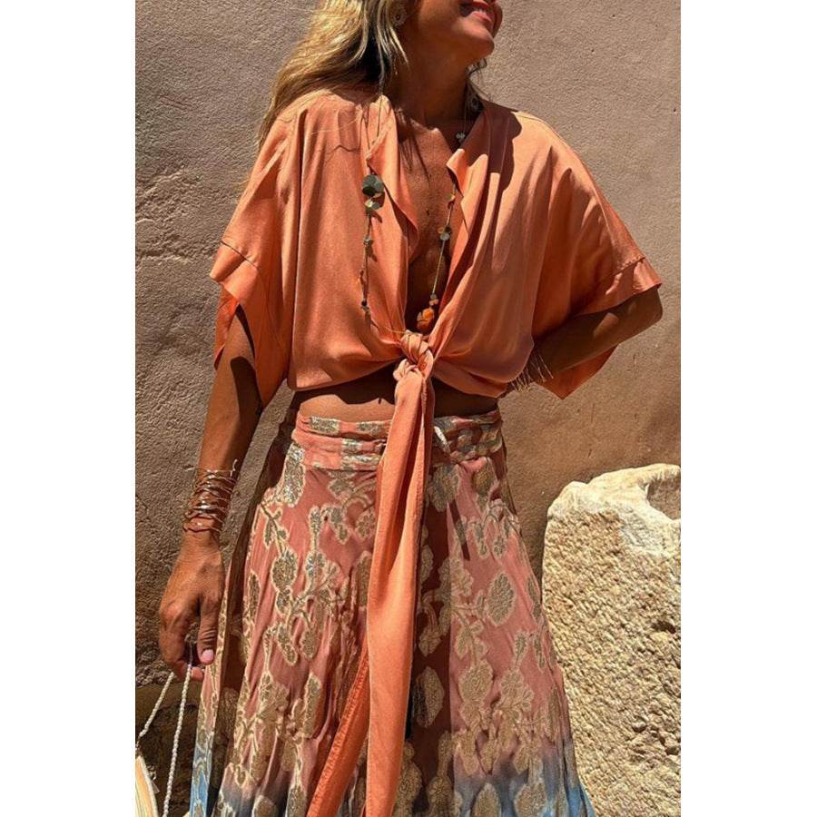 New Belted Vacation Multi-color Top INS Casual Loose Batwing Sleeve Cardigan for Women - IntuitiveEncBoutique