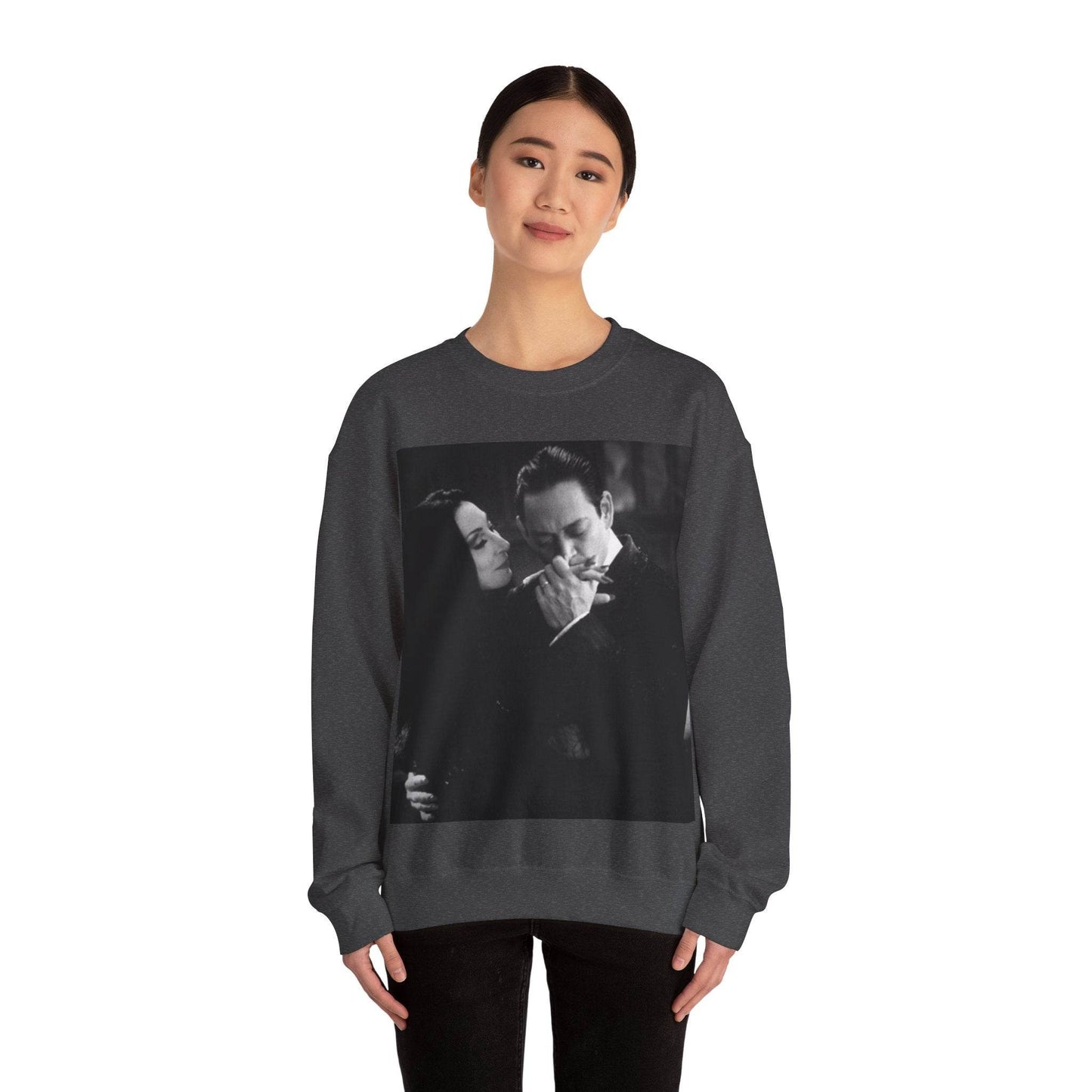 Couple Gothic Unisex Sweatshirt - Gomes & Morticia Design - IntuitiveEncBoutique