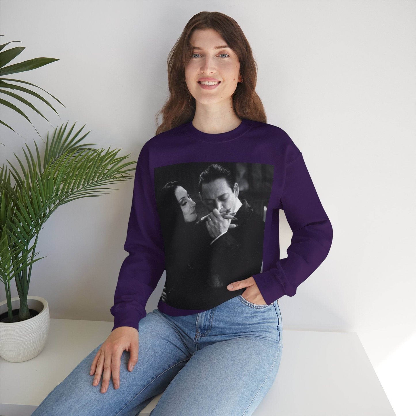 Couple Gothic Unisex Sweatshirt - Gomes & Morticia Design - IntuitiveEncBoutique