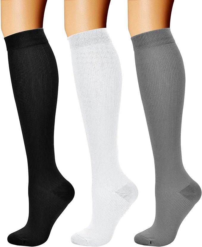 Sports pressure socks long tube socks calf socks compression socks skipping rope elastic cycling socks - IntuitiveEncBoutique