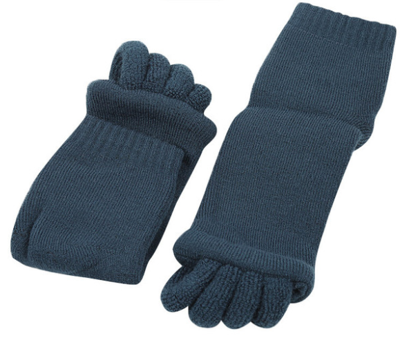 1 Pair Massage Open Five Toe Separator Socks Pain Relief Hot Socks