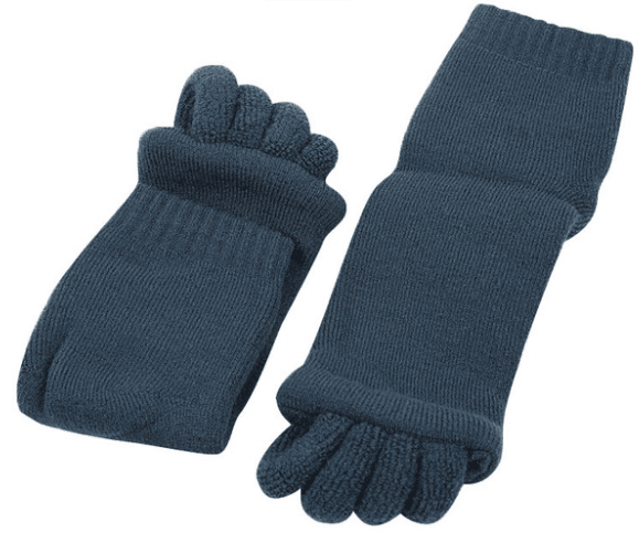 1 Pair Massage Open Five Toe Separator Socks Pain Relief Hot Socks - IntuitiveEncBoutique