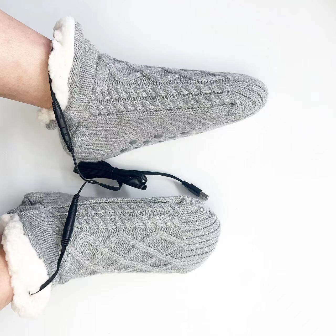 New USB Foot Warmer Home Electric Floor Socks - IntuitiveEncBoutique