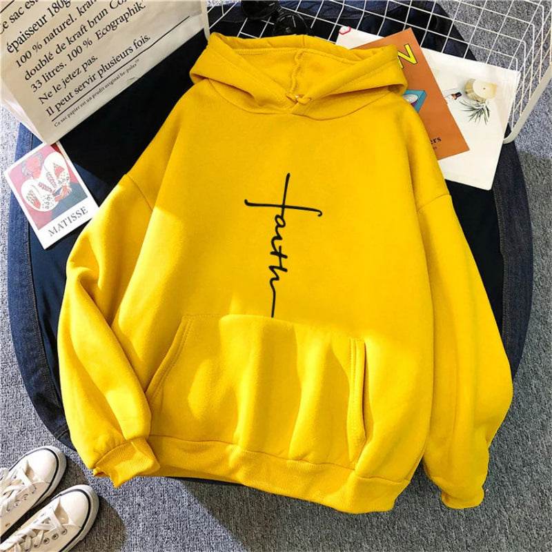 Spring New Pattern Printed Hooded Sweatshirt Unisex Long Sleeve Casual Jacket Fashion Versatile - IntuitiveEncBoutique