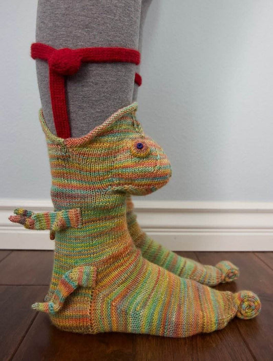 Christmas Knitted Crocodile Socks Creative Socks - IntuitiveEncBoutique