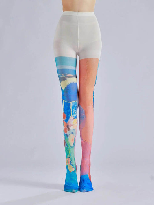 Small group patterned pantyhose with colorful silk stockings - IntuitiveEncBoutique