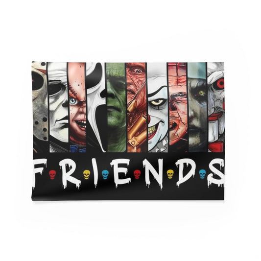 Horror Movie Friends Wall Tapestry, Cozy Room Décor - IntuitiveEncBoutique