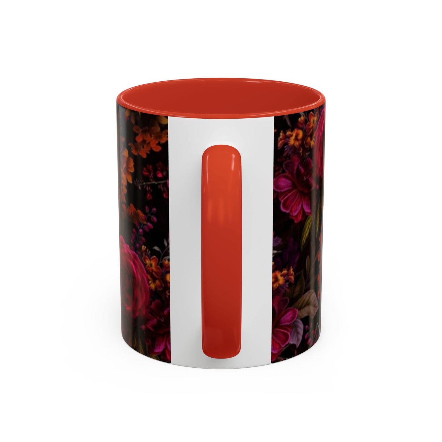 Gothic Floral Accent Coffee Mug - Perfect for Coffee Lovers, Gift for Birthdays, Drama Queen Decor, Unique Art Mug