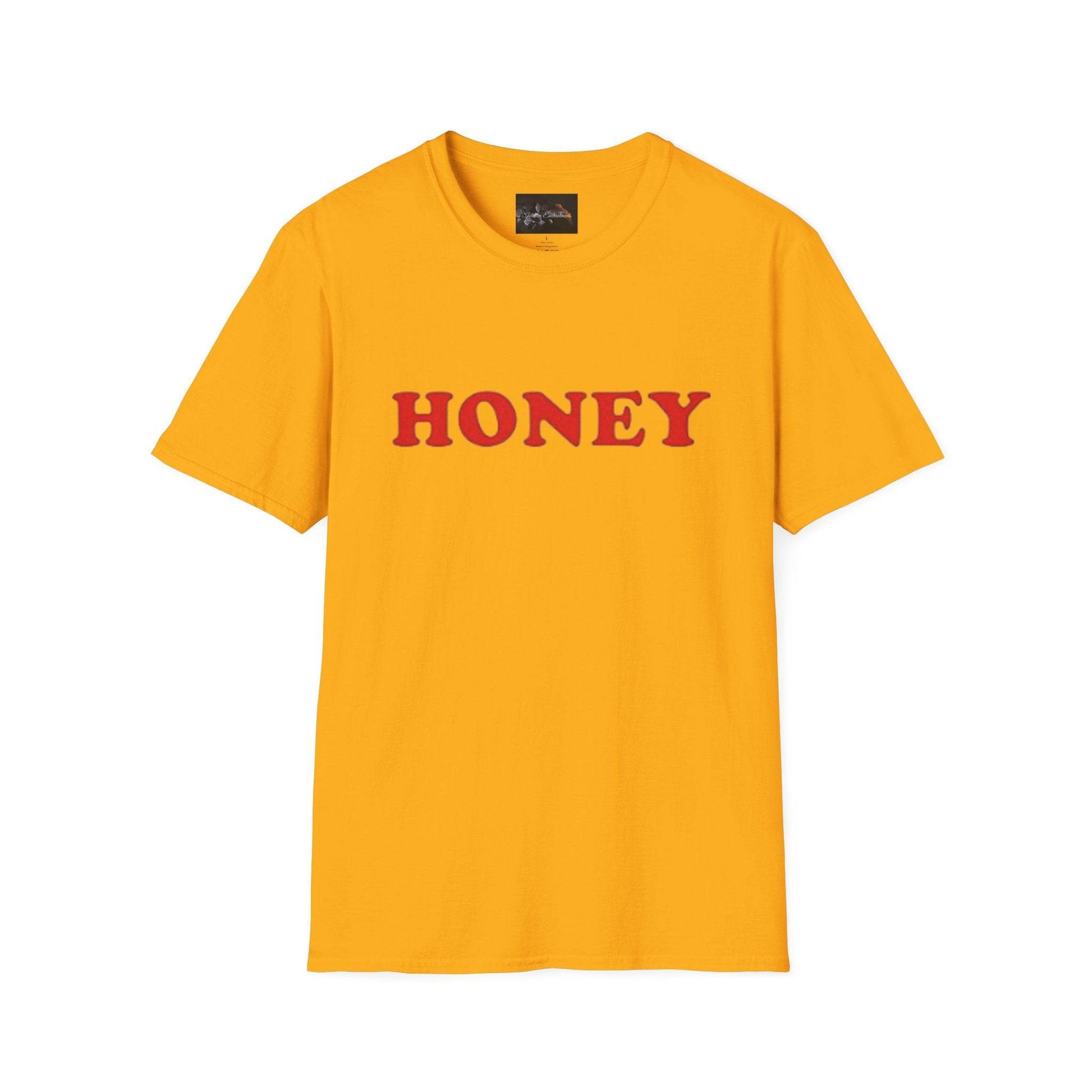 Honey Unisex Softstyle T-Shirt | Cute Gift, Casual Wear, Everyday Comfort, Spring Style, Sweet Gift for Her - IntuitiveEncBoutique
