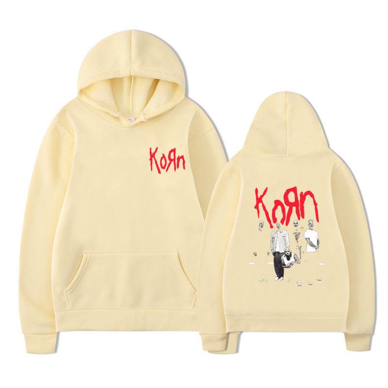 Rock Band Korn Graphic Hoodie Men Women Casual Oversized - IntuitiveEncBoutique
