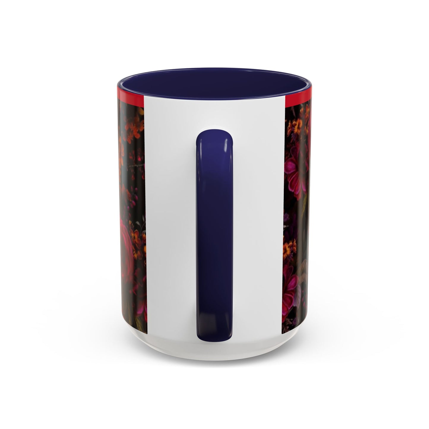 Gothic Floral Accent Coffee Mug - Perfect for Coffee Lovers, Gift for Birthdays, Drama Queen Decor, Unique Art Mug