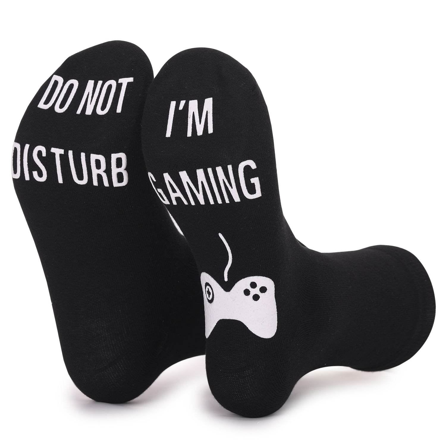 DO NOT DISTURB Short Socks Glue Letter Printing Socks Men's Mid-Tube Game Socks - IntuitiveEncBoutique