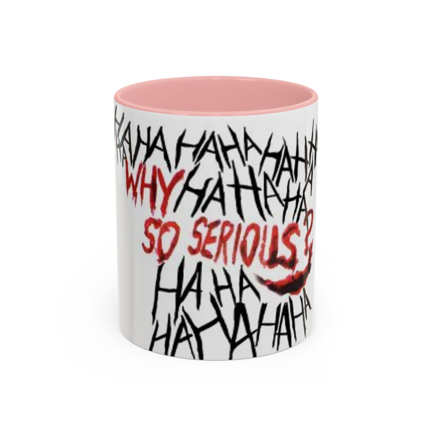 Why So Serious? Accent Coffee Mug | Funny Joker Gift, Office Decor, Birthday Present, Unique Ceramic Cup, Comic Enthusiast