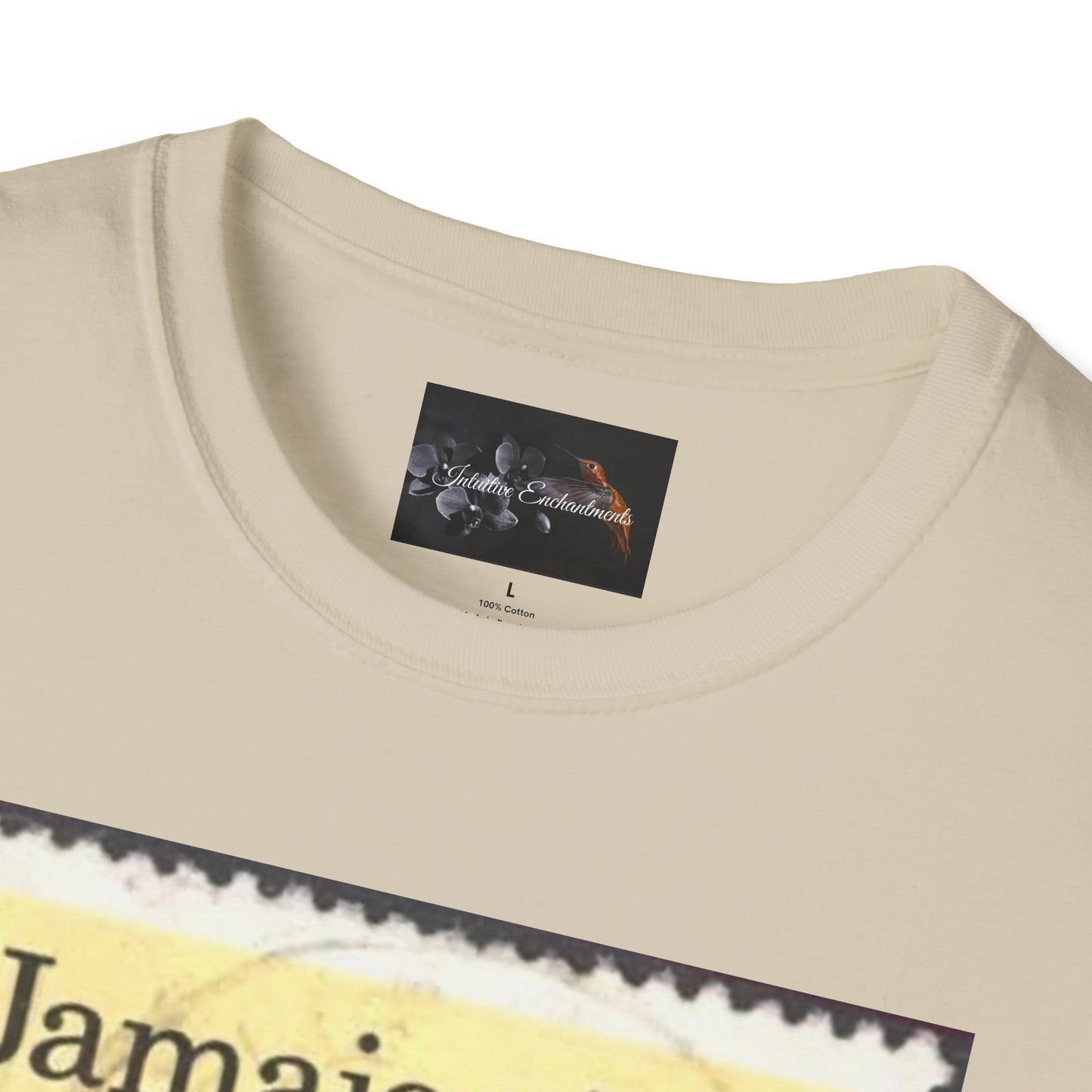 Vintage Jamaica Stamp Tee, Softstyle T-Shirt, Unisex Graphic Tee, Bohemian Style Shirt, Travel Lovers Apparel, Cool Gift Idea