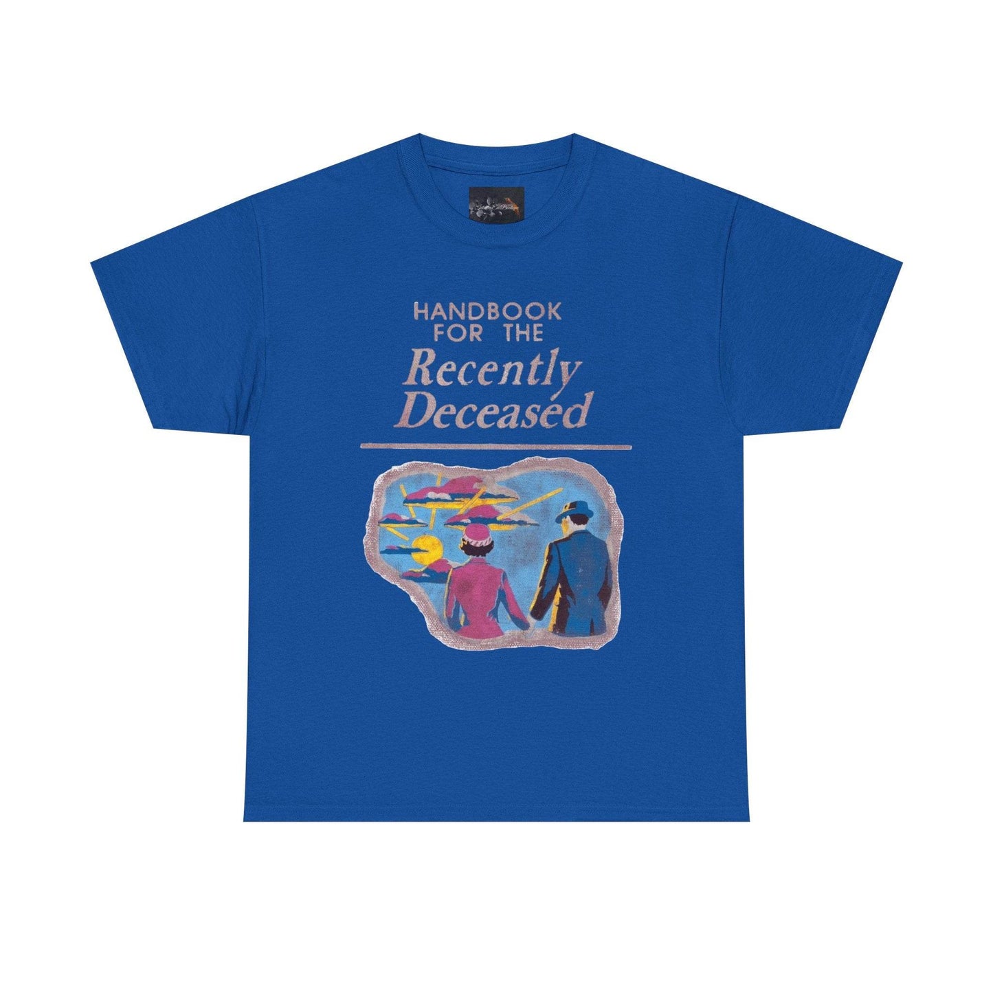 Vintage-Inspired Unisex Tee, Handbook for the Recently Deceased Shirt, Cool Graphic Tee, Unique Gift for Death Awareness, Halloween Costume - IntuitiveEncBoutique