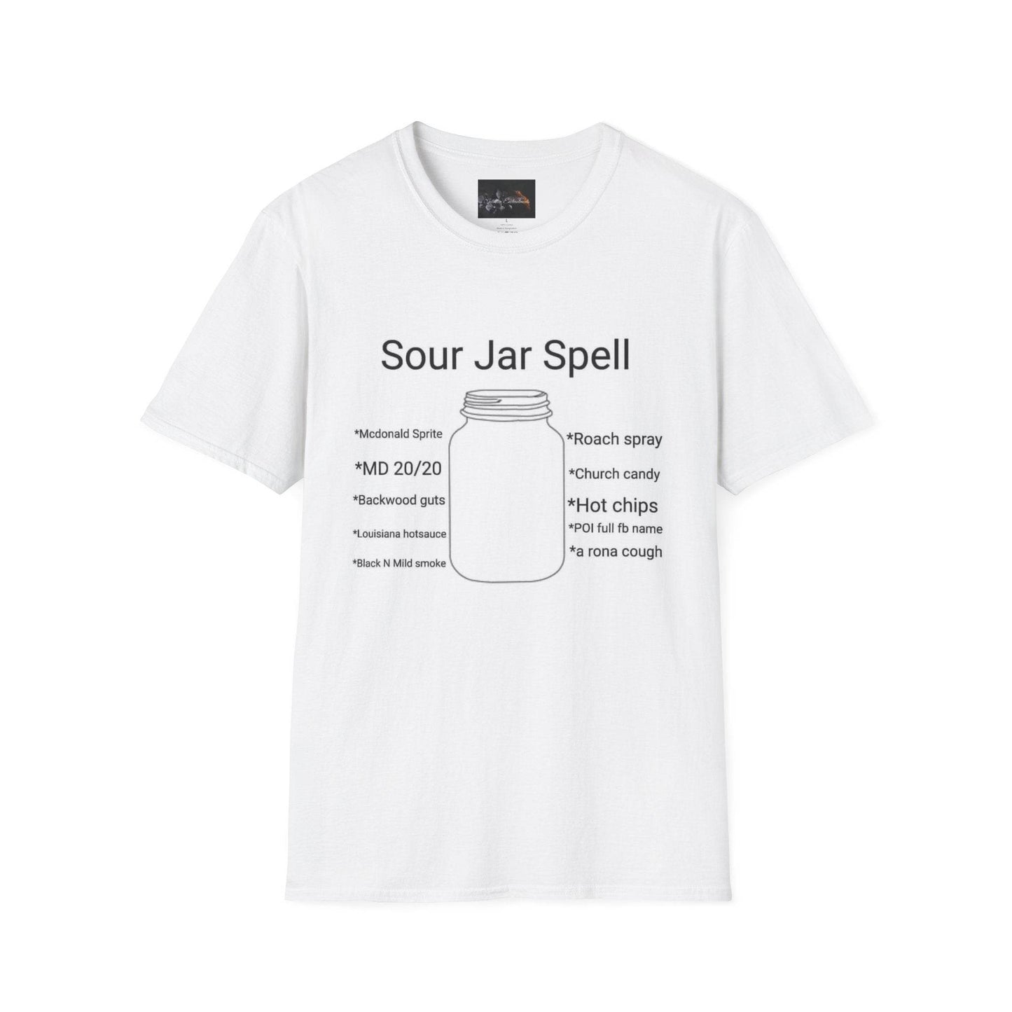 Sour Jar Spell T-Shirt for Witches, Unisex Softstyle Tee, Ideal for Magical Practitioners, Spell Casting, Witchcraft Gift, Summer Solstice - IntuitiveEncBoutique