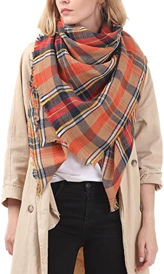 women scarves-yellow blue - IntuitiveEncBoutique