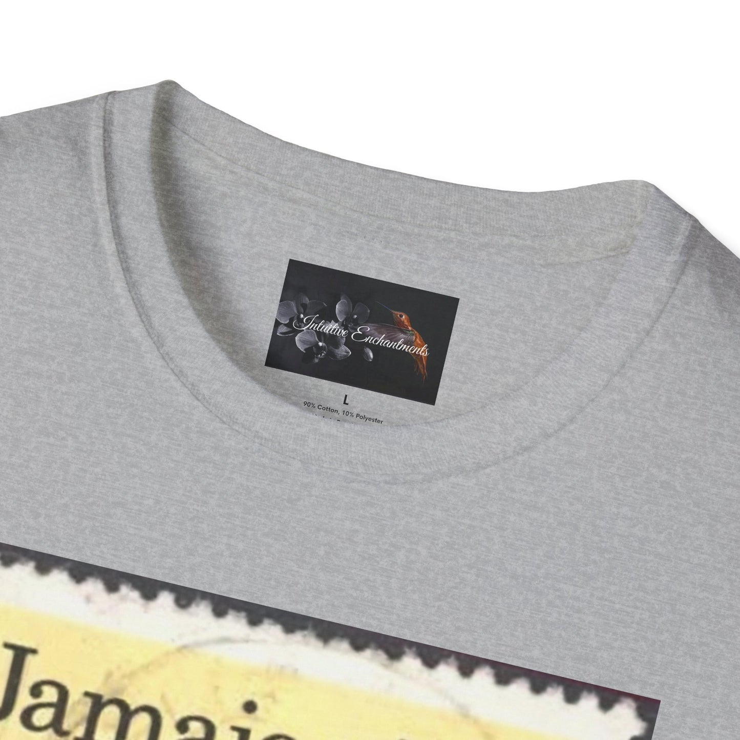 Vintage Jamaica Stamp Tee, Softstyle T-Shirt, Unisex Graphic Tee, Bohemian Style Shirt, Travel Lovers Apparel, Cool Gift Idea