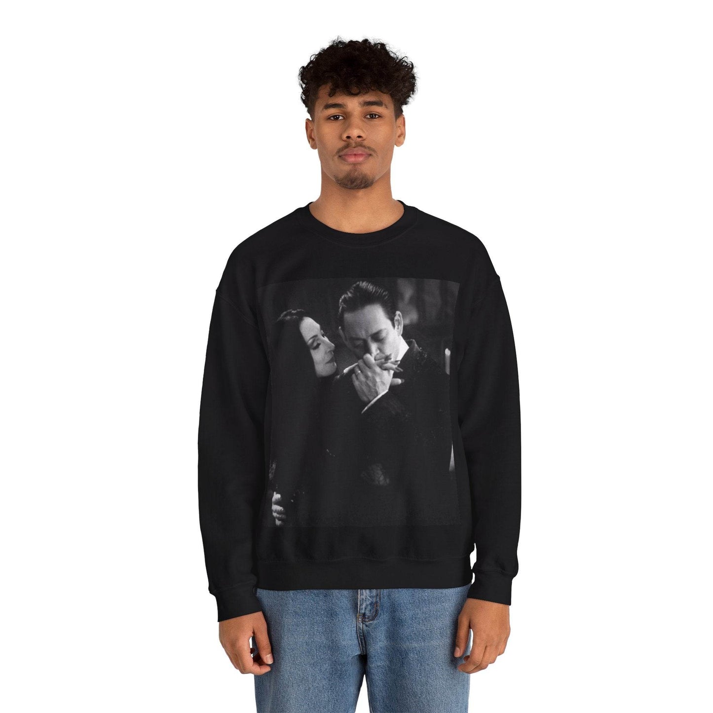 Couple Gothic Unisex Sweatshirt - Gomes & Morticia Design - IntuitiveEncBoutique
